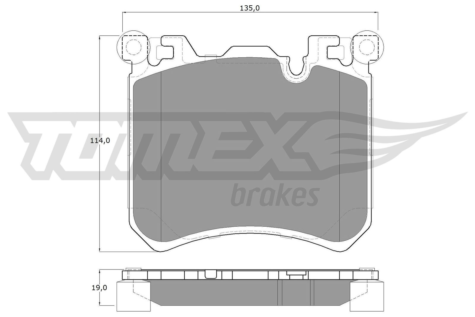 TOMEX Brakes Bremsbelagsatz, Scheibenbremse